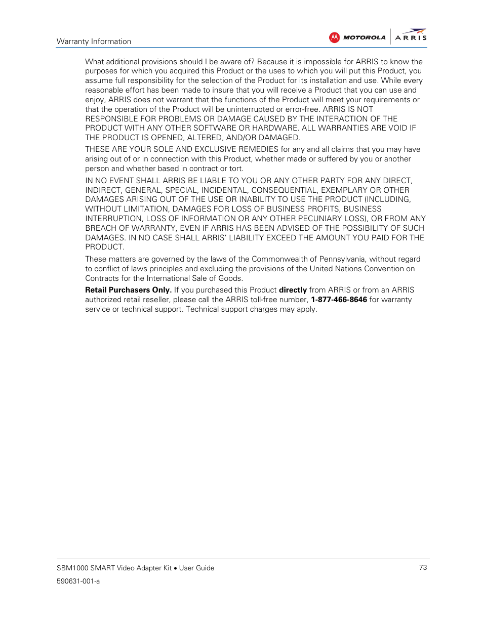 ARRIS SBM1000 User Guide User Manual | Page 81 / 82