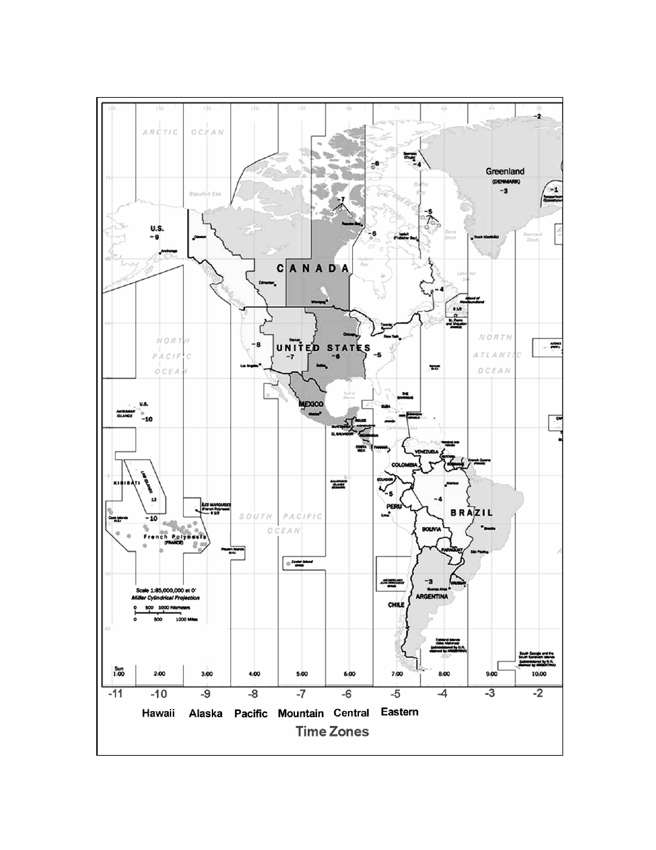 Appendix d – maps of time zones | Celestron NexStar 6 SE User Manual | Page 43 / 52