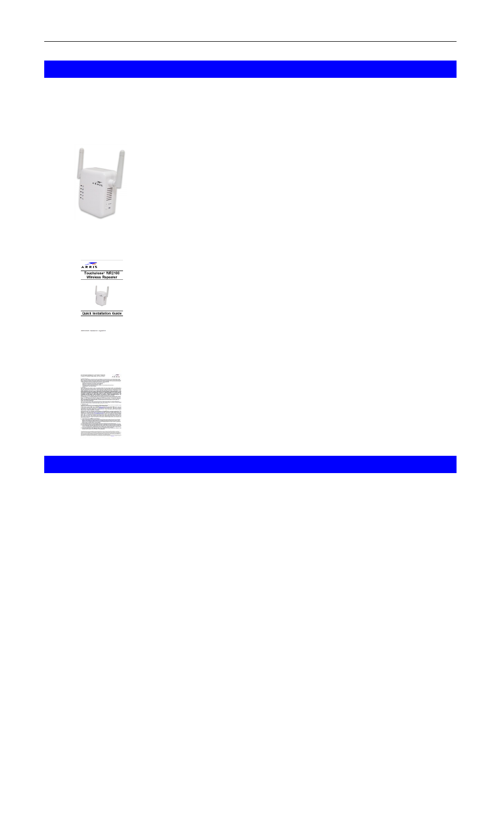 Package contents, What you need | ARRIS WR2100 User Manual | Page 2 / 14