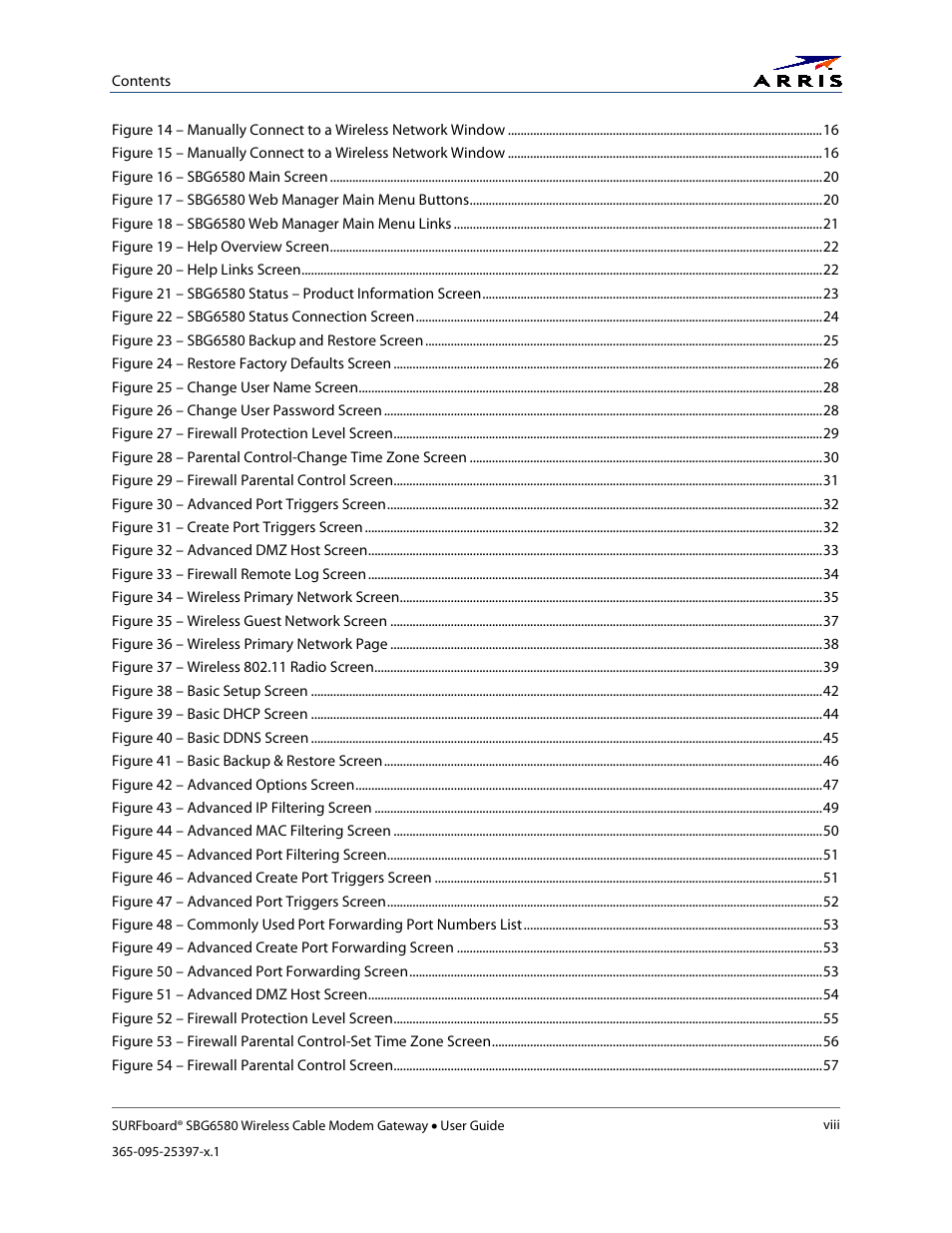 ARRIS SBG6580 User Guide User Manual | Page 10 / 74