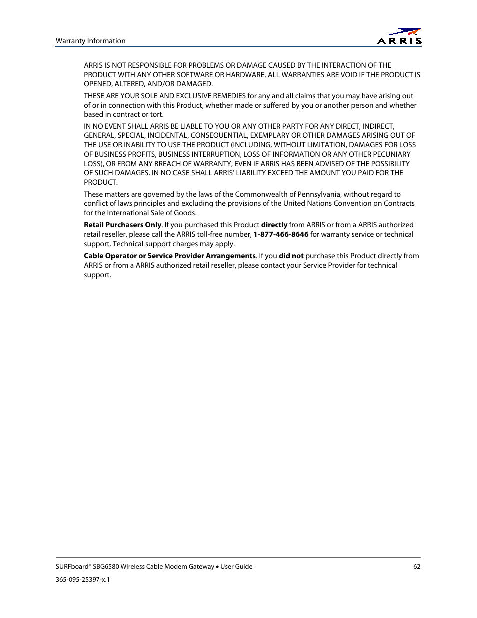 ARRIS SBG6580 User Guide User Manual | Page 73 / 74