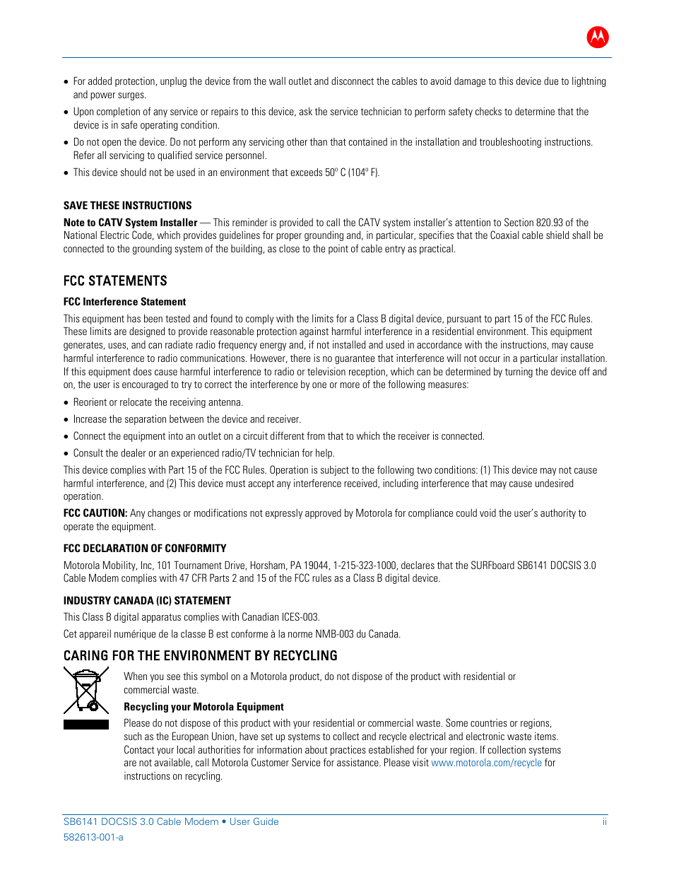 ARRIS SB6141 User Guide User Manual | Page 4 / 24