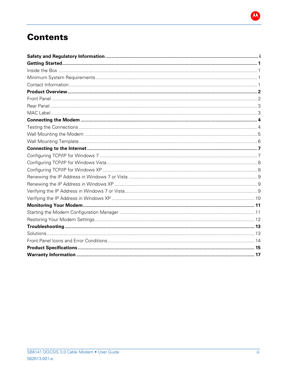 ARRIS SB6141 User Guide User Manual | Page 5 / 24