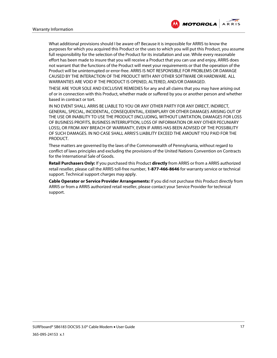 ARRIS SB6183 User Guide User Manual | Page 23 / 24