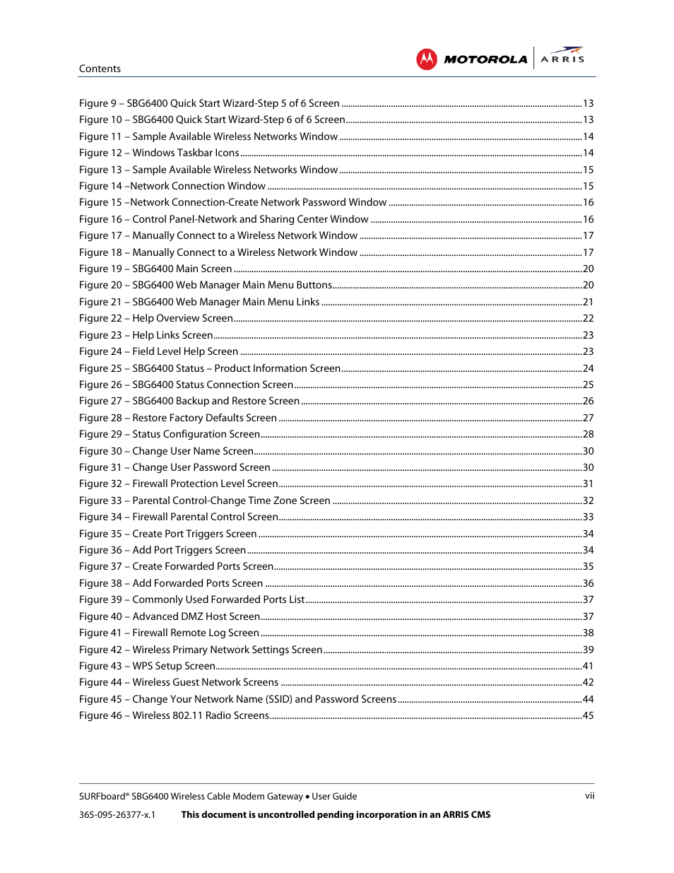 ARRIS SBG6400 User Guide User Manual | Page 9 / 59