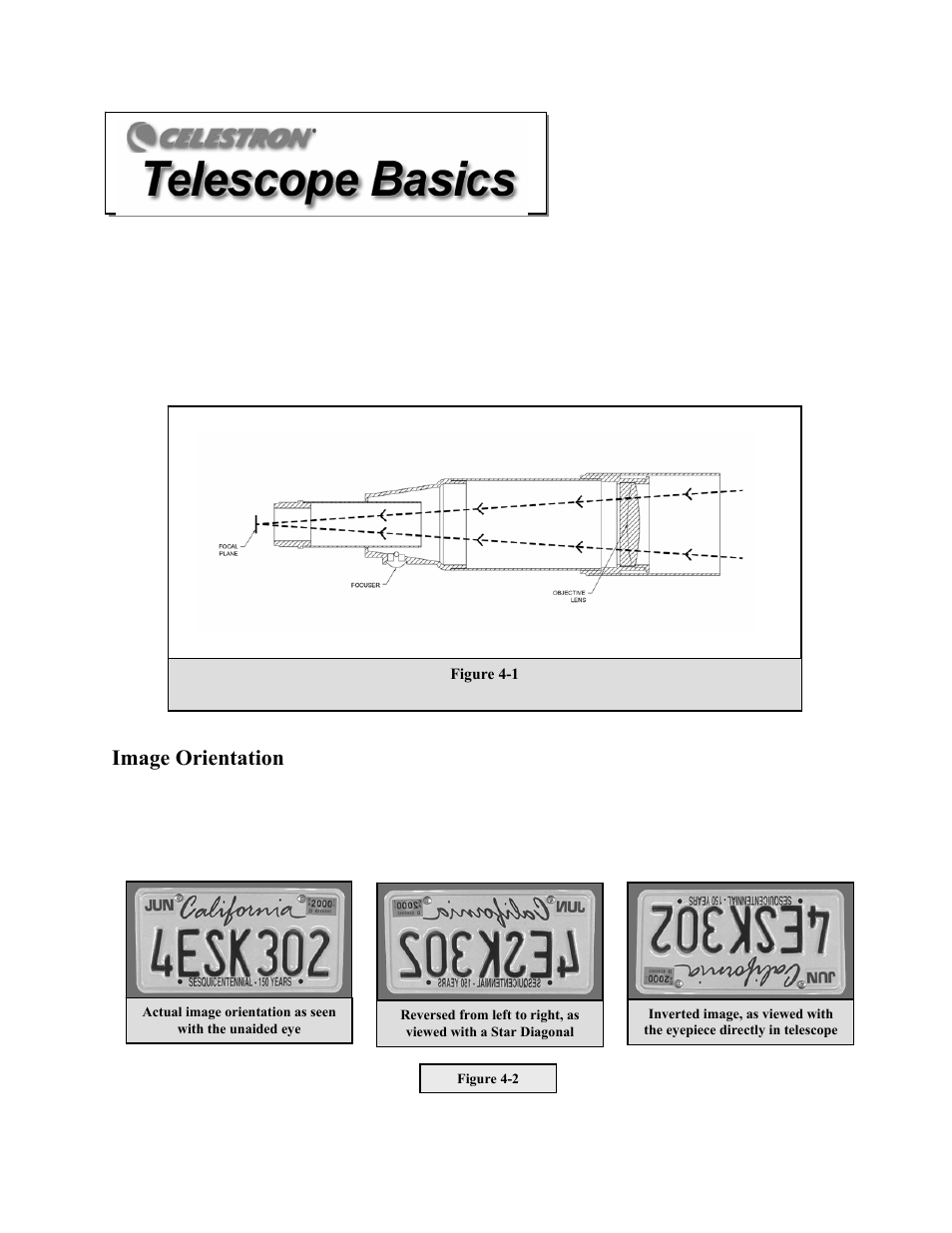 Image orientation | Celestron C100ED-R User Manual | Page 29 / 67