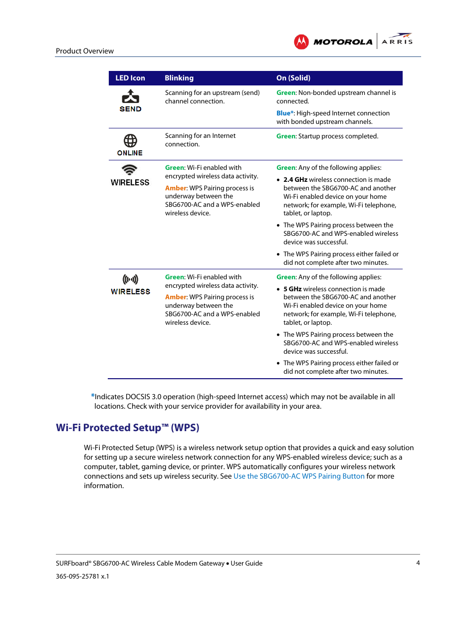 Wi-fi protected setup™ (wps) | ARRIS SBG6700 User Guide User Manual | Page 15 / 86