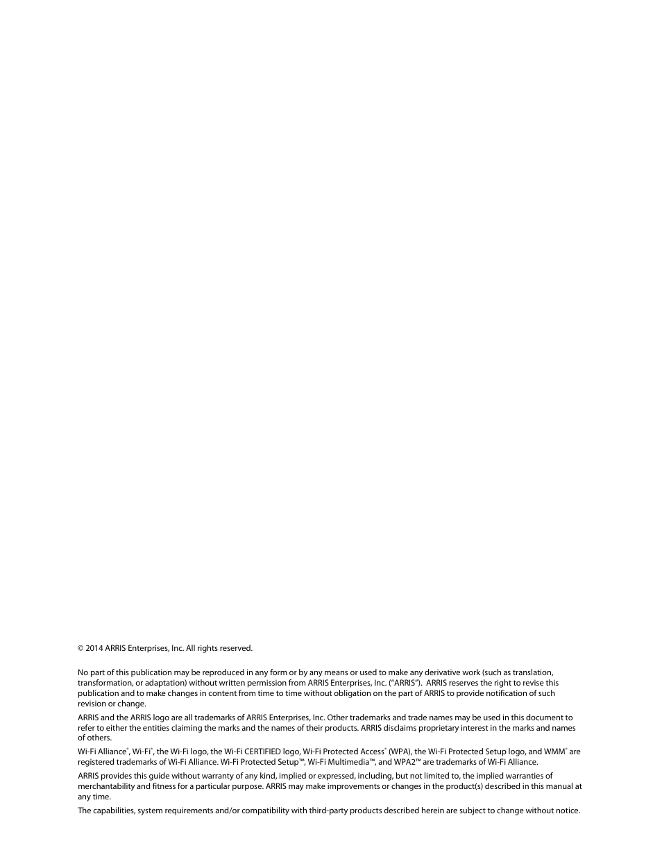 ARRIS SBG6700 User Guide User Manual | Page 2 / 86