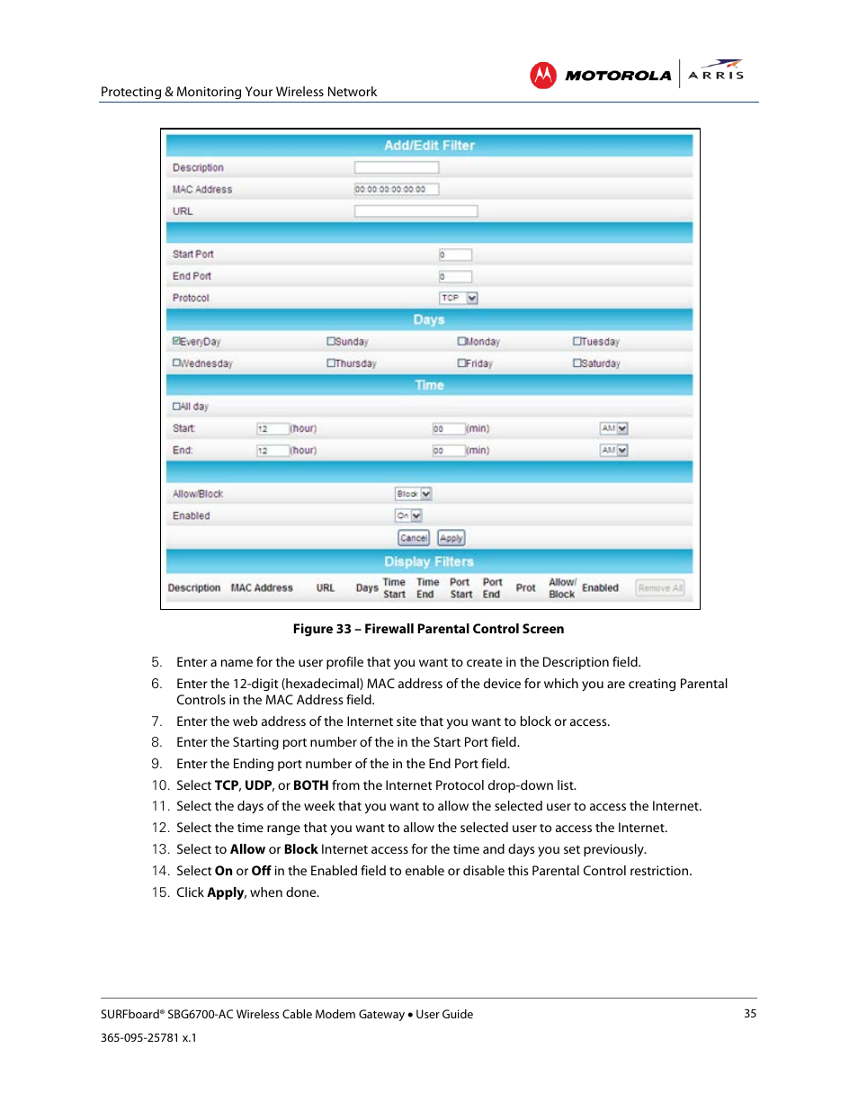 Set up port forwarding, Figure 35 – create port triggers screen | ARRIS SBG6700 User Guide User Manual | Page 46 / 86