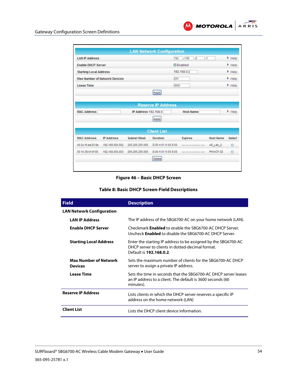 Ip filtering, Figure 48 – basic backup & restore screen | ARRIS SBG6700 User Guide User Manual | Page 65 / 86