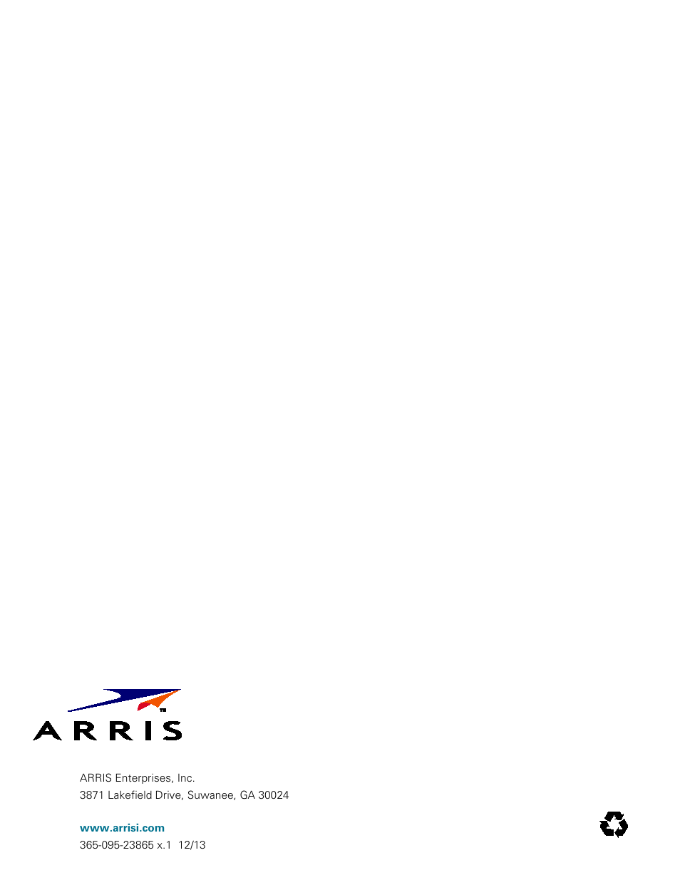 ARRIS SBG6782 AC User Guide User Manual | Page 55 / 55