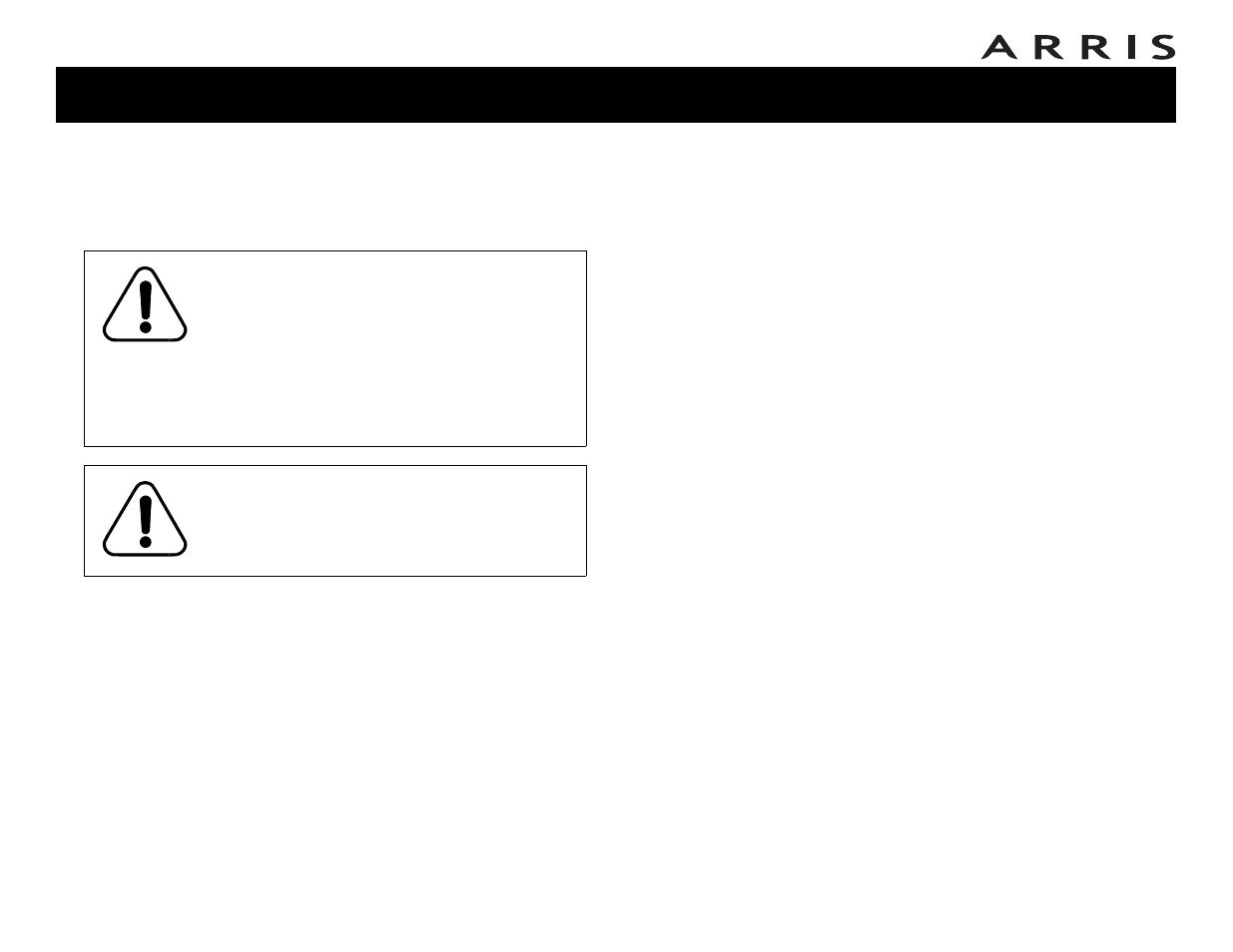 Safety requirements | ARRIS WTM552 User Guide User Manual | Page 3 / 79