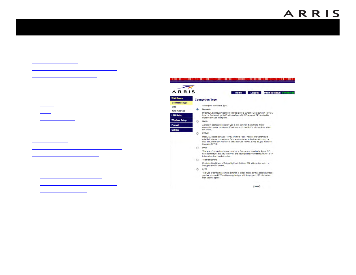 Setting up your wan connection | ARRIS WTM552 User Guide User Manual | Page 31 / 79