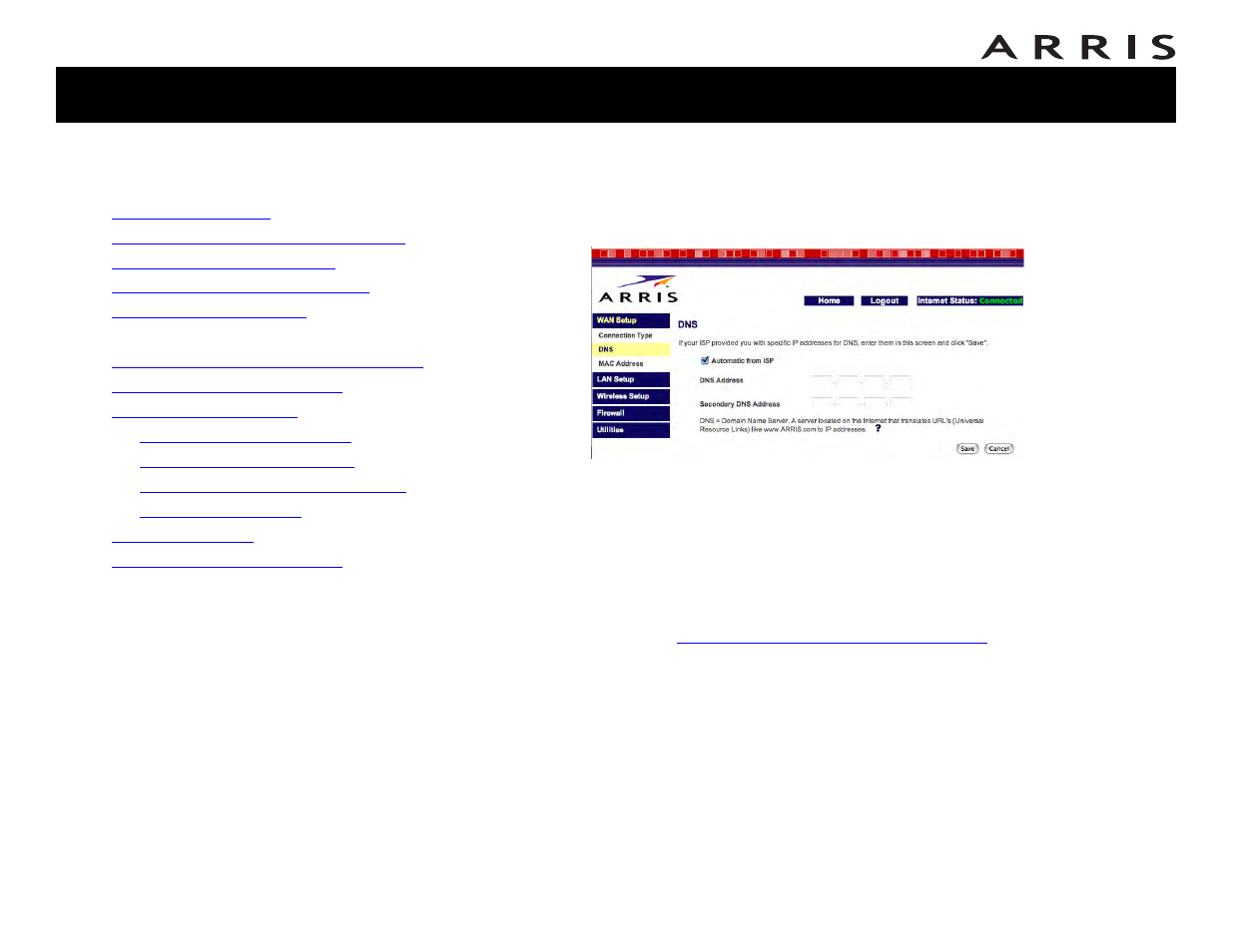 Setting up dns, Eed to, Setting | Up dns | ARRIS WTM552 User Guide User Manual | Page 36 / 79