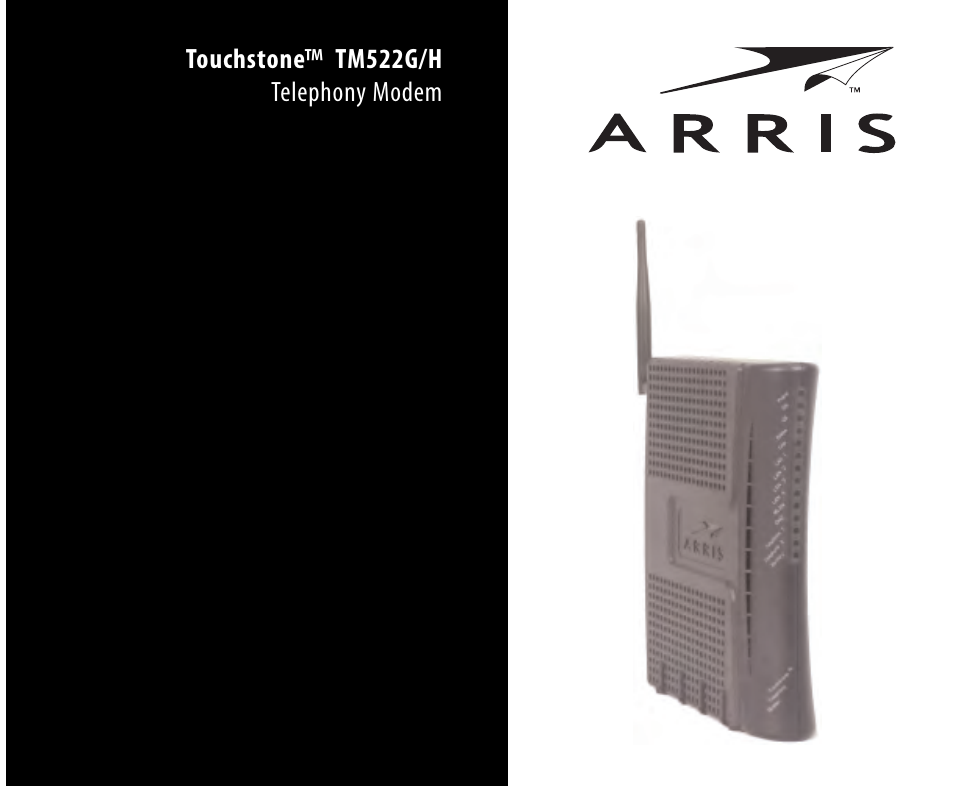 ARRIS TM552GH Quick Start Guide User Manual | 6 pages