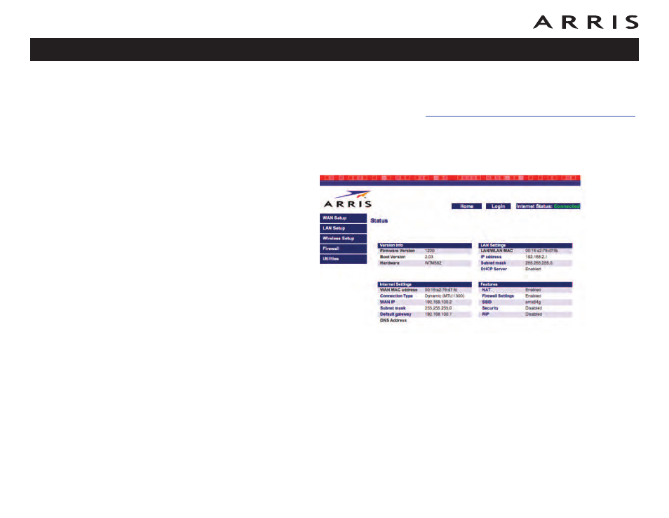 Accessing the configuration interface | ARRIS WTM652 User Guide User Manual | Page 30 / 85