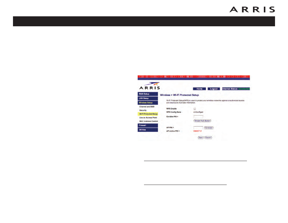 Configuring wi-fi protected setup (wps) | ARRIS WTM652 User Guide User Manual | Page 41 / 85
