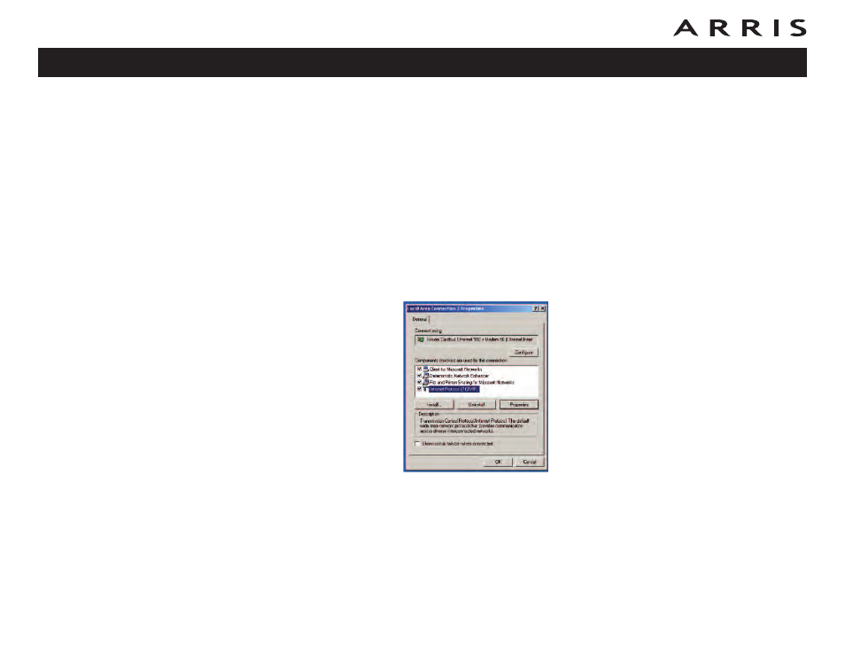 Tcp/ip configuration for windows 2000 | ARRIS WTM652 User Guide User Manual | Page 54 / 85