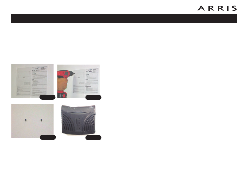 Instructions, Wall-mounting instructions, Desktop mounting instructions | ARRIS WBM750 User Guide User Manual | Page 15 / 55