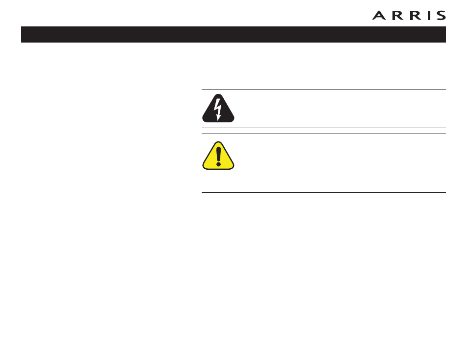 Safety requirements | ARRIS WBM750 User Guide User Manual | Page 3 / 55