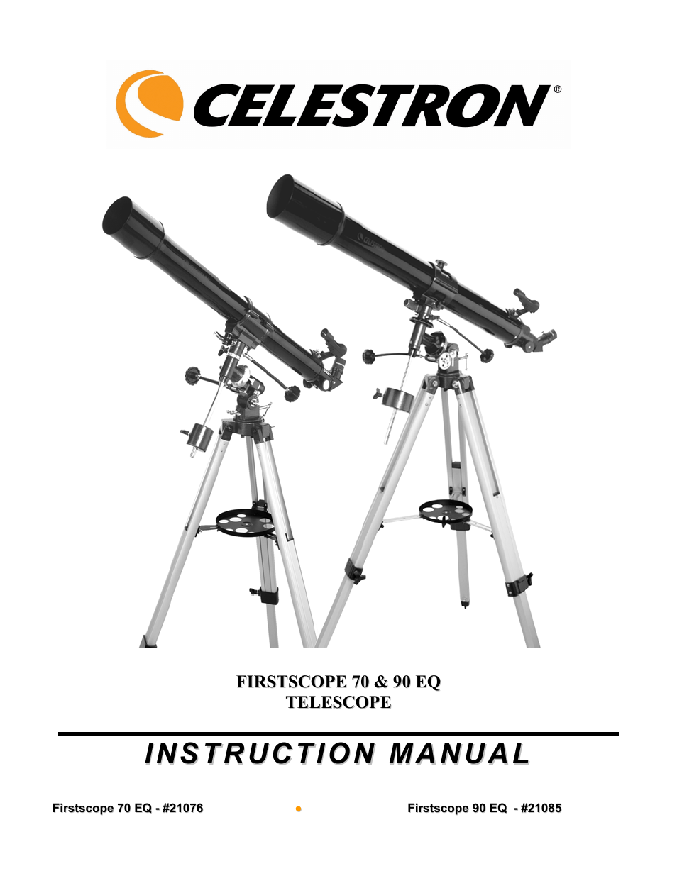 Celestron FIRSTSCOPE 90EQ User Manual | 20 pages