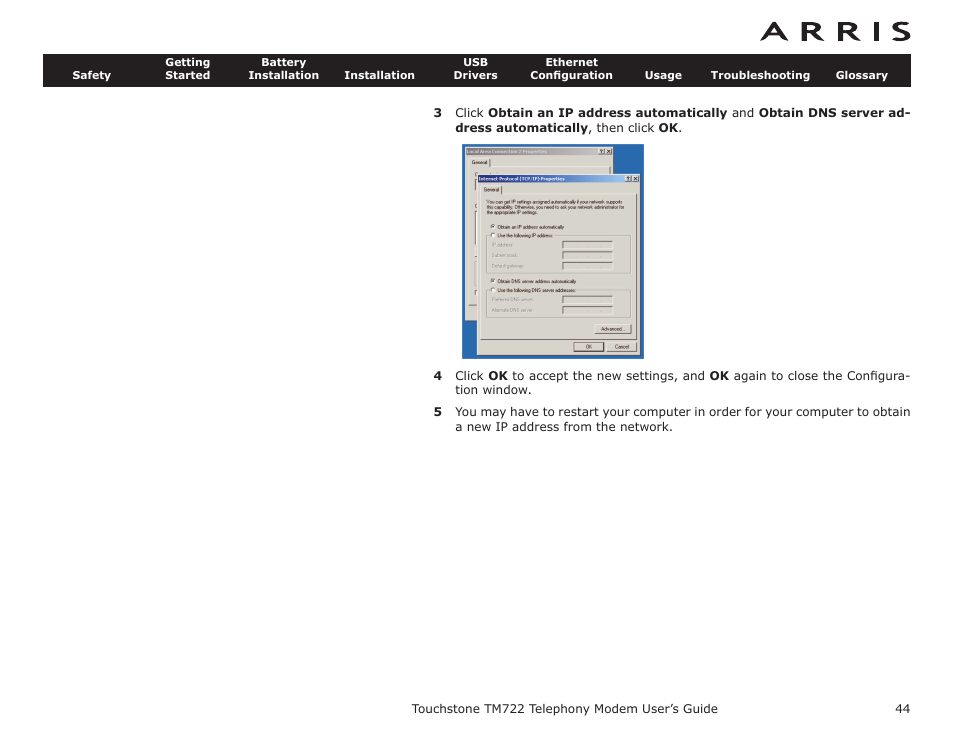 ARRIS TM722G-CT User Guide User Manual | Page 44 / 73