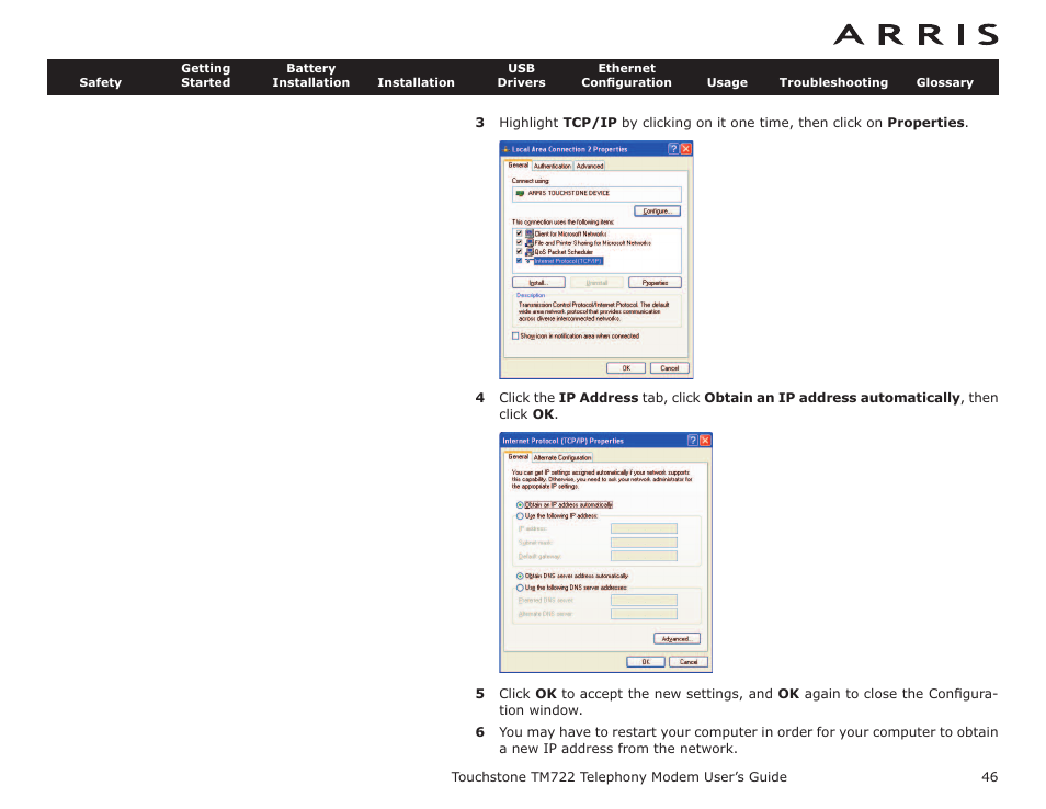 ARRIS TM722G-CT User Guide User Manual | Page 46 / 73