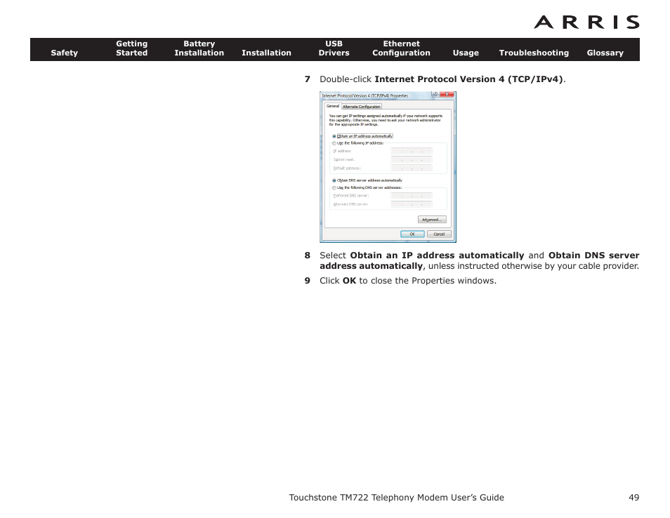 ARRIS TM722G-CT User Guide User Manual | Page 49 / 73