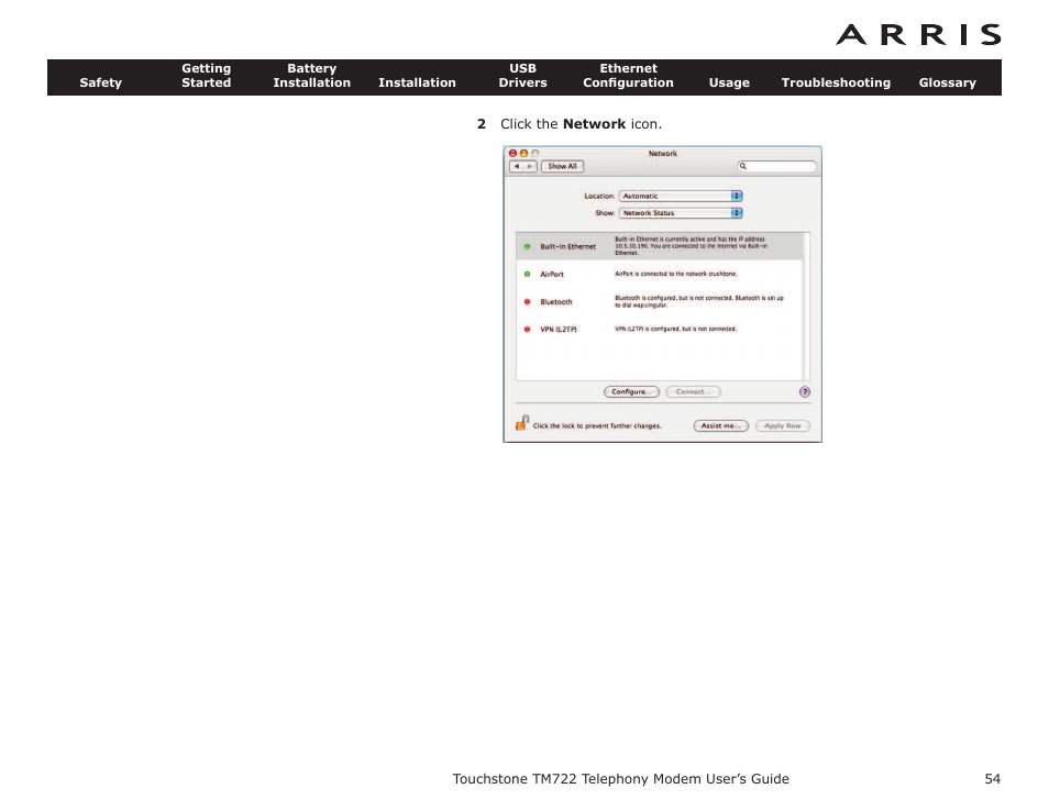 ARRIS TM722G-CT User Guide User Manual | Page 54 / 73