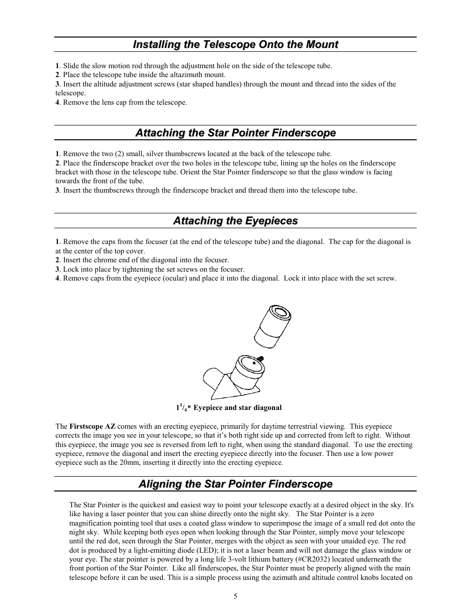 Celestron FIRSTSCOPE 21052 User Manual | Page 5 / 10