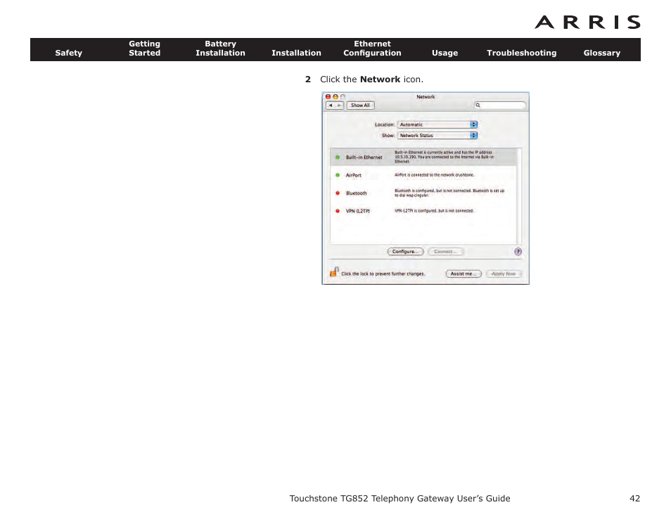 ARRIS TG852G-NA User Guide User Manual | Page 42 / 60