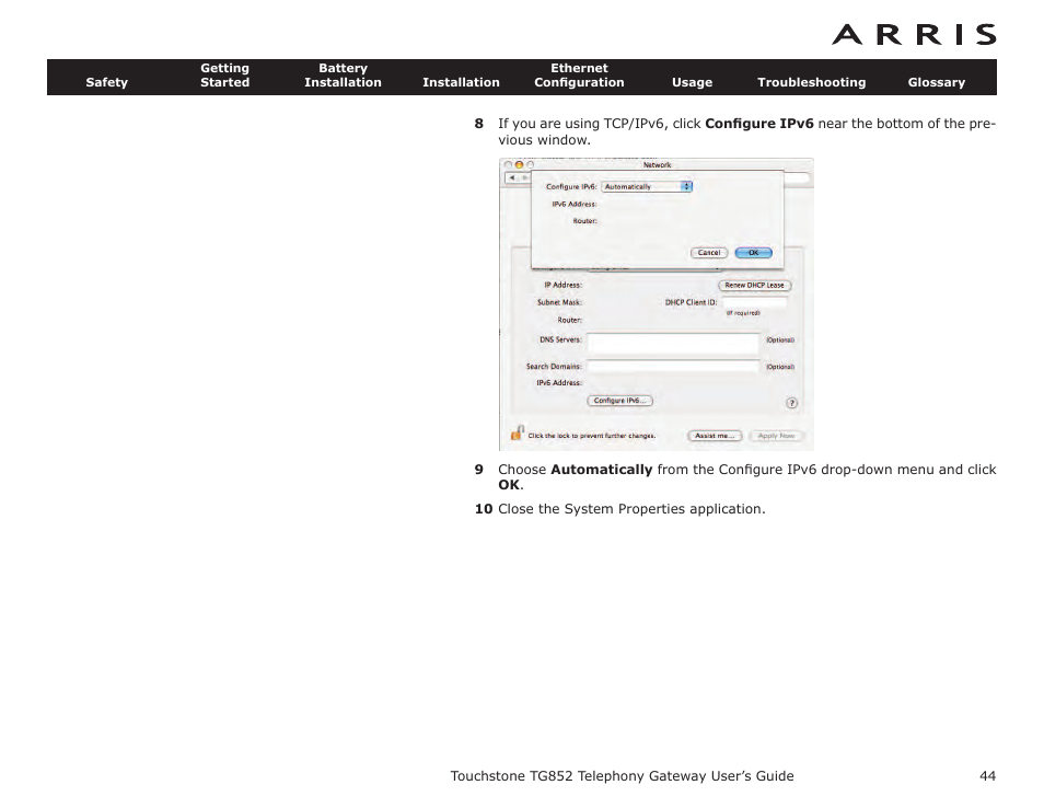 ARRIS TG852G-NA User Guide User Manual | Page 44 / 60