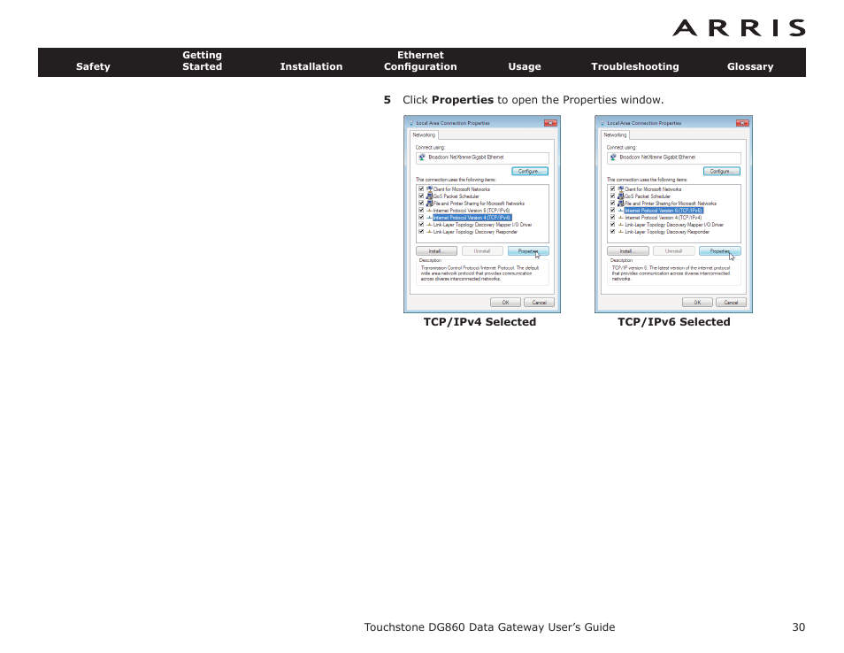 ARRIS DG860 User Guide User Manual | Page 30 / 47