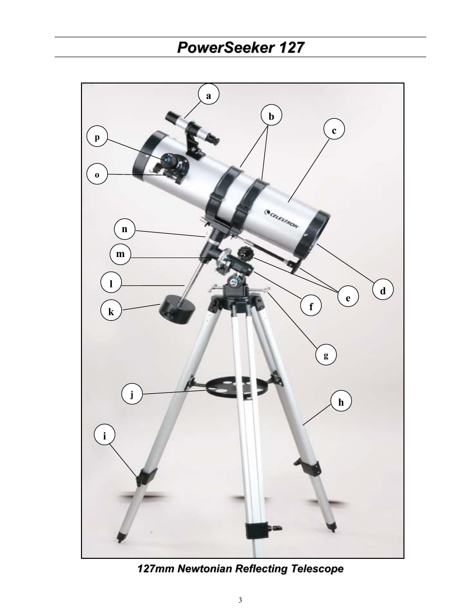 Celestron 127 User Manual | Page 3 / 15