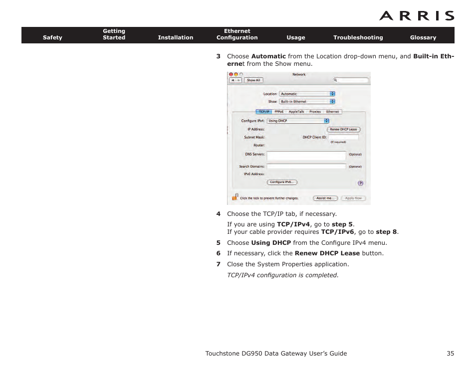ARRIS DG950 User Guide User Manual | Page 35 / 49