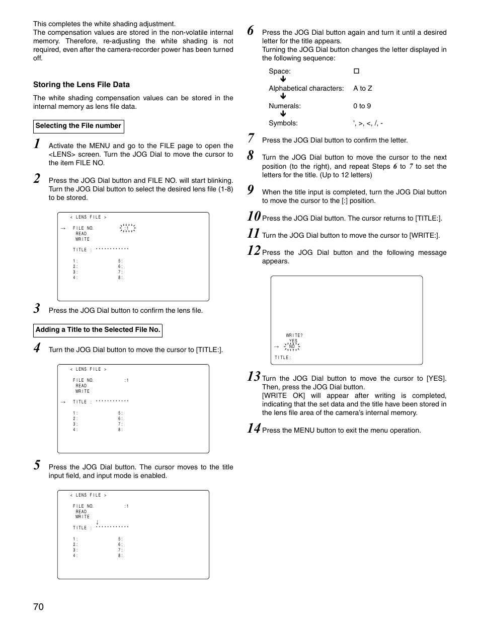 Panasonic SPX900 User Manual | Page 70 / 118