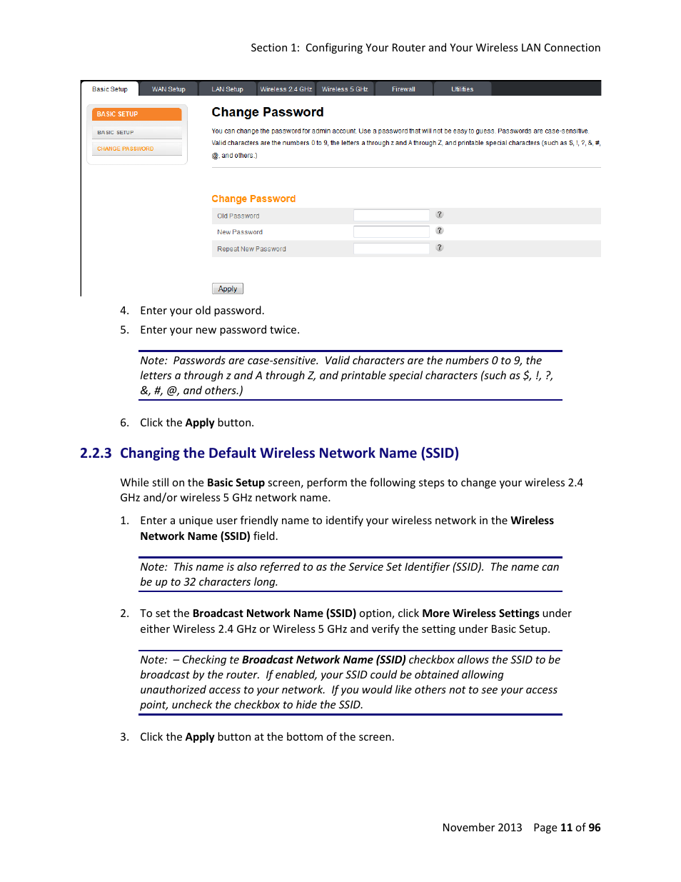 ARRIS TG1672G-NA Web GUI User Guide User Manual | Page 11 / 96