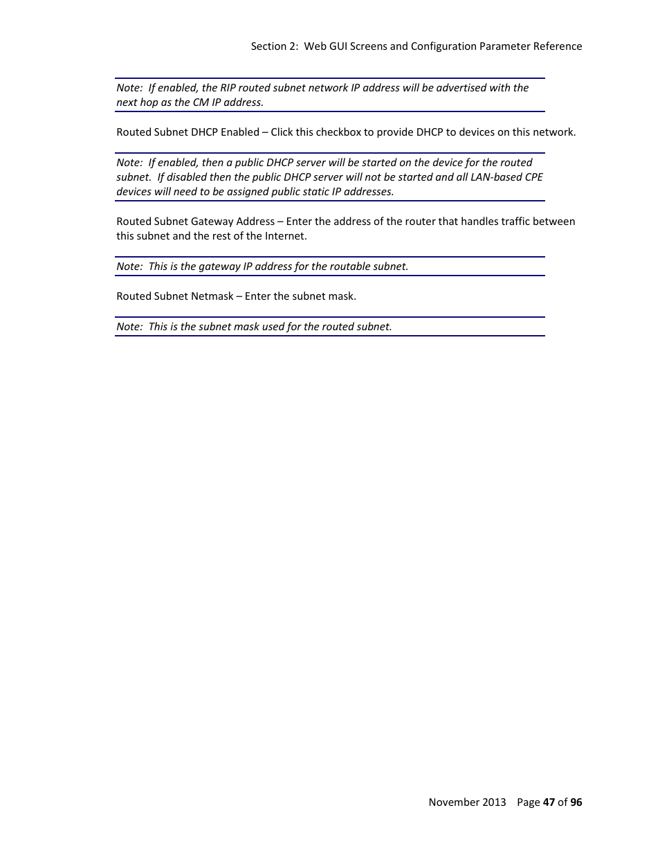 ARRIS TG1672G-NA Web GUI User Guide User Manual | Page 47 / 96