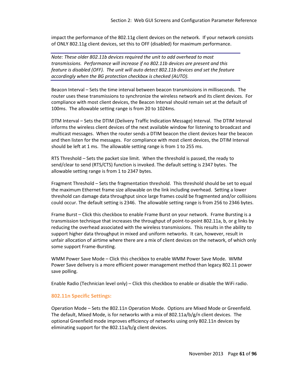 ARRIS TG1672G-NA Web GUI User Guide User Manual | Page 61 / 96
