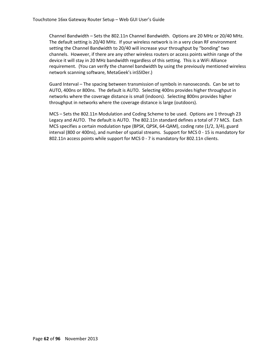 ARRIS TG1672G-NA Web GUI User Guide User Manual | Page 62 / 96