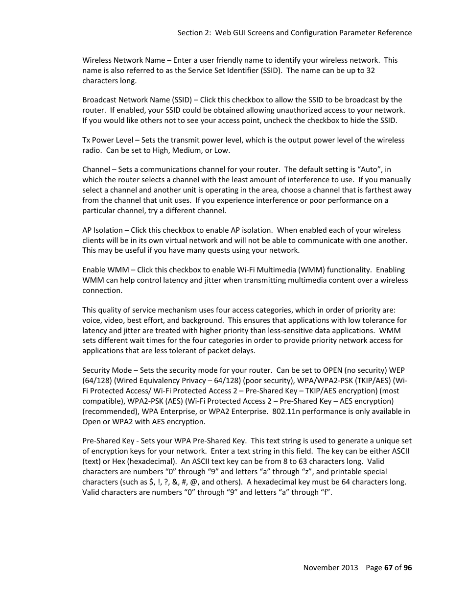ARRIS TG1672G-NA Web GUI User Guide User Manual | Page 67 / 96