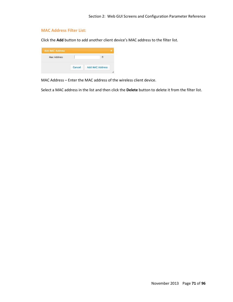 ARRIS TG1672G-NA Web GUI User Guide User Manual | Page 71 / 96
