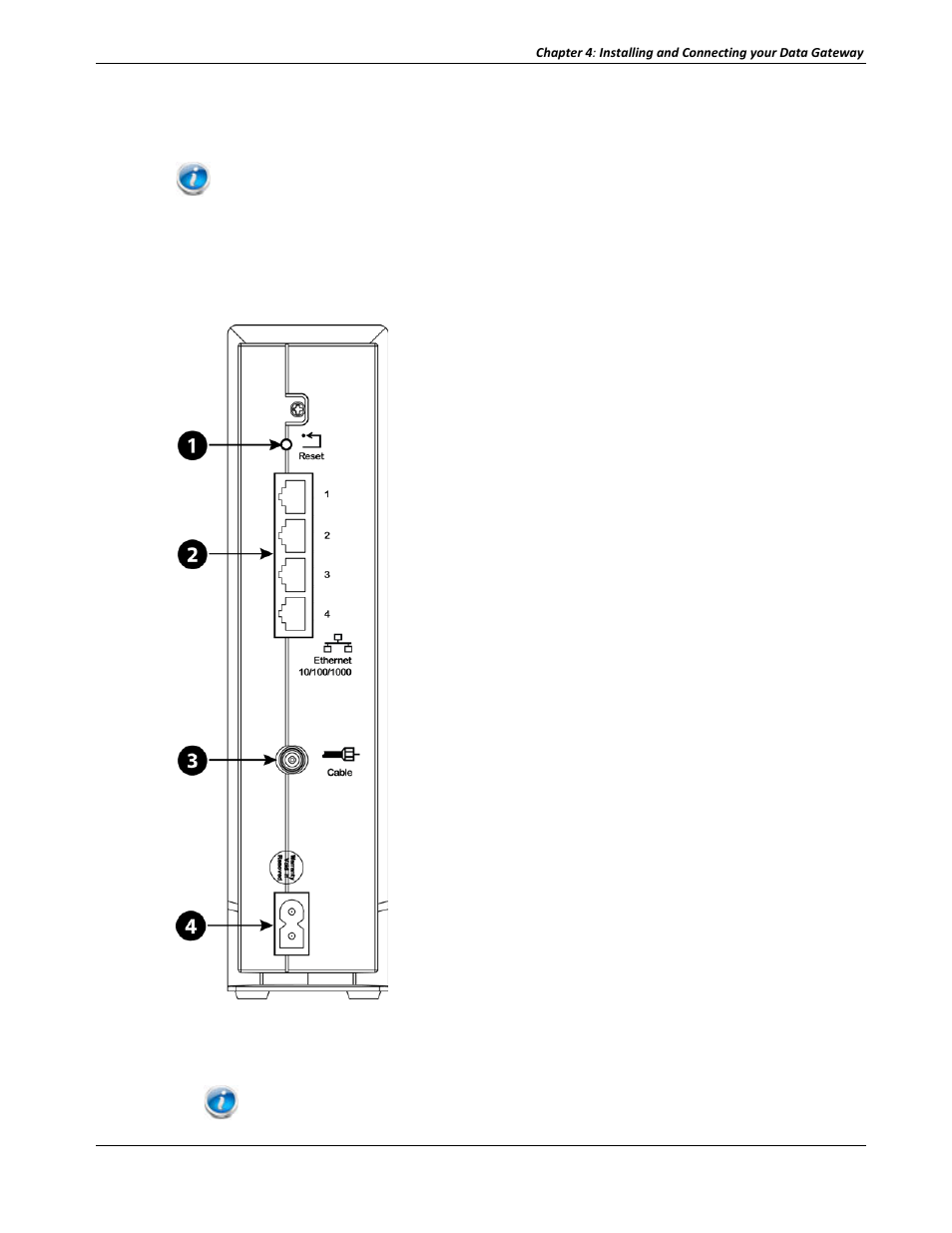 Connecting the data gateway | ARRIS DG1680A-TW Users Guide User Manual | Page 20 / 39