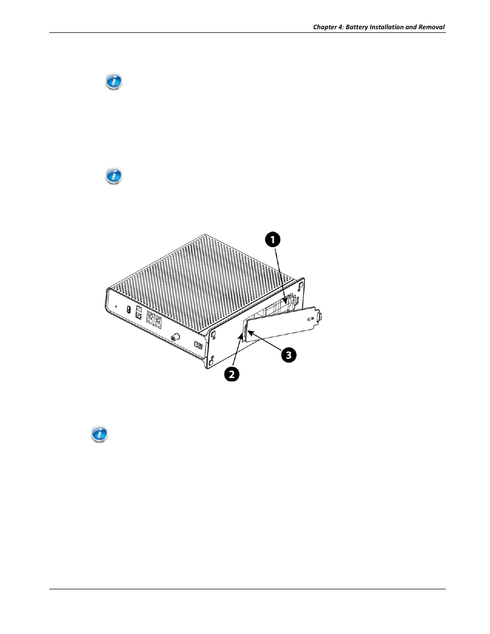 Extended battery installation and replacement, E 18) | ARRIS TG2472G-NA User Guide User Manual | Page 18 / 44