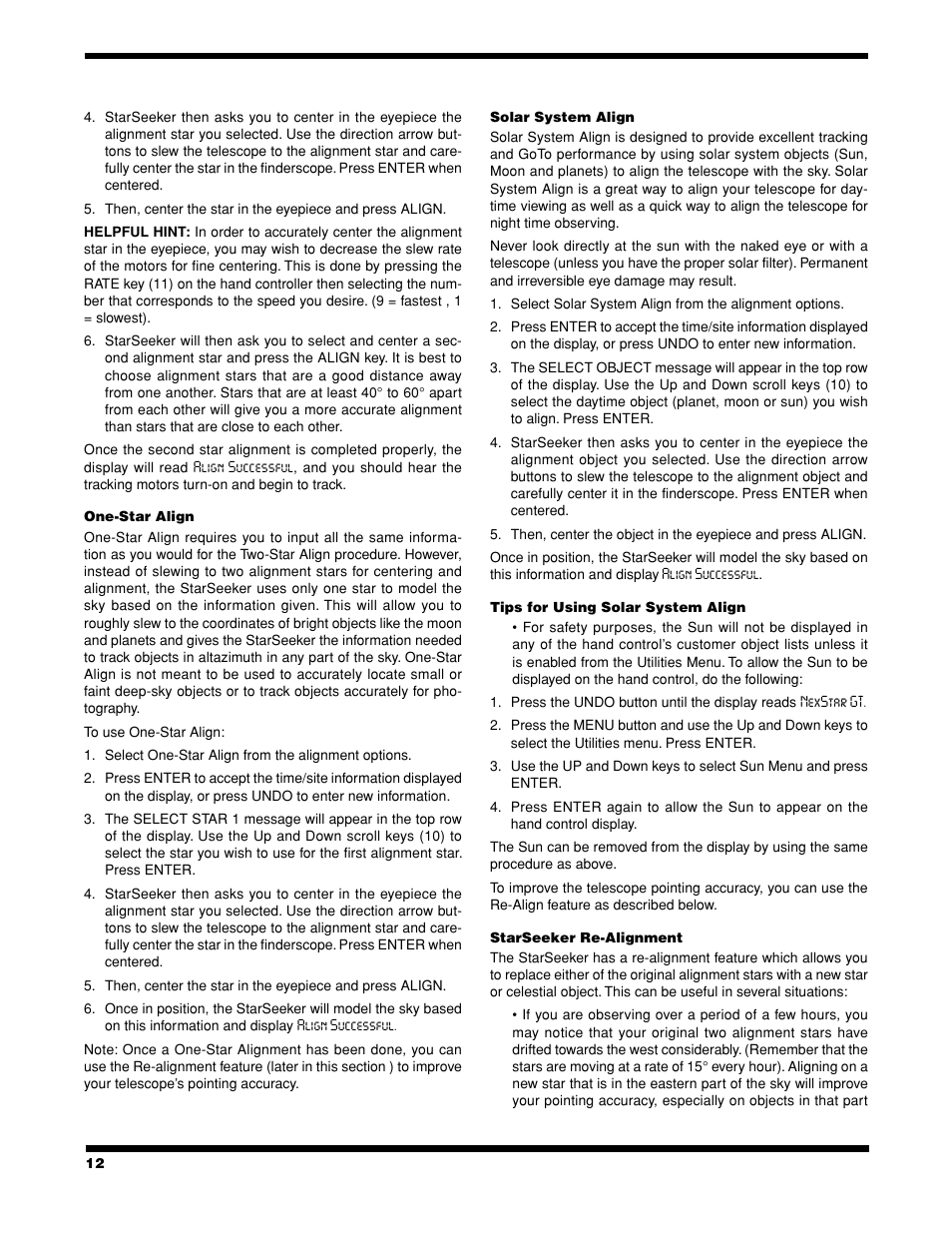 Celestron StarSeeker User Manual | Page 12 / 34