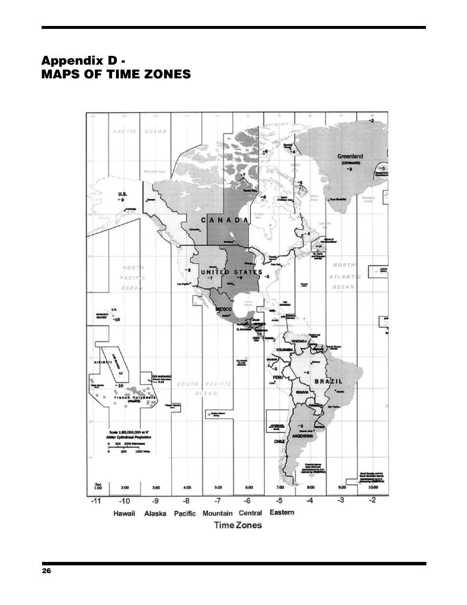 Appendix d - maps of time zones | Celestron StarSeeker User Manual | Page 26 / 34