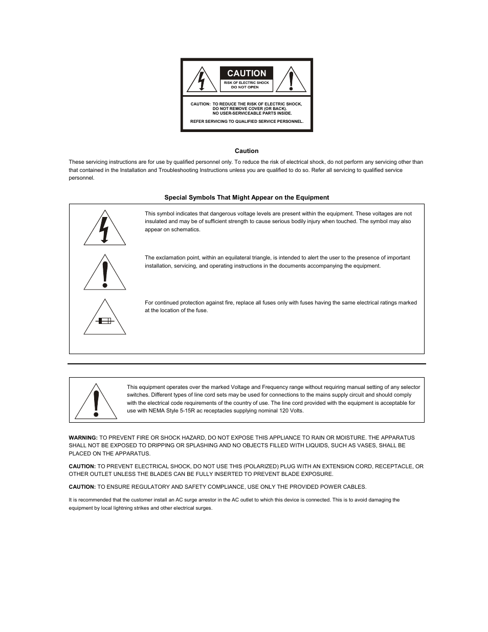 Cautions, Caution | ARRIS DCT5100 Installation Manual User Manual | Page 2 / 81