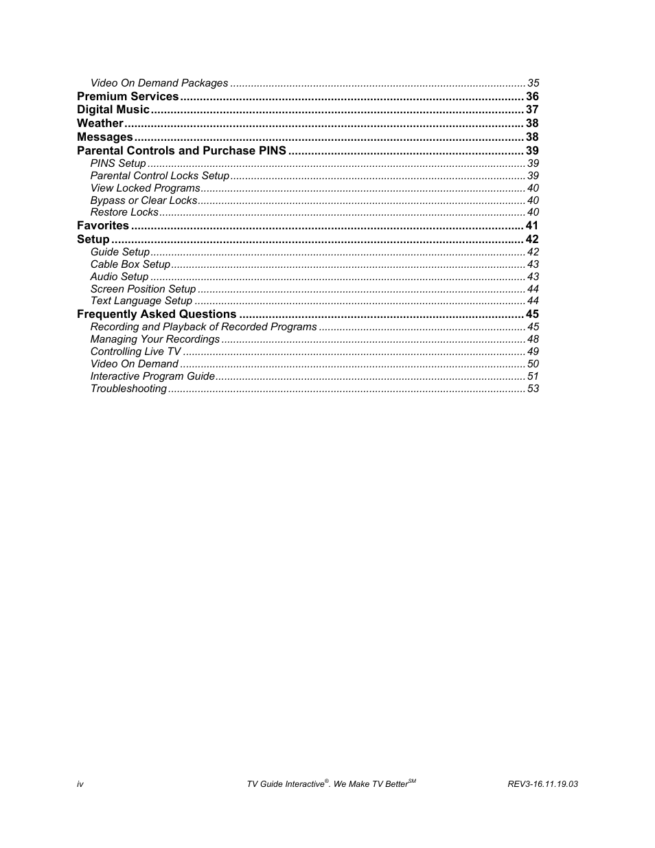 ARRIS DCT6208 TVGuide DVR Manual User Manual | Page 4 / 59