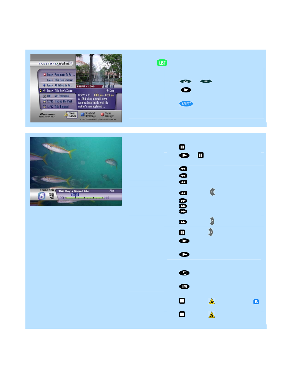 Viewing saved shows | ARRIS DCT6412 User Guide User Manual | Page 6 / 10