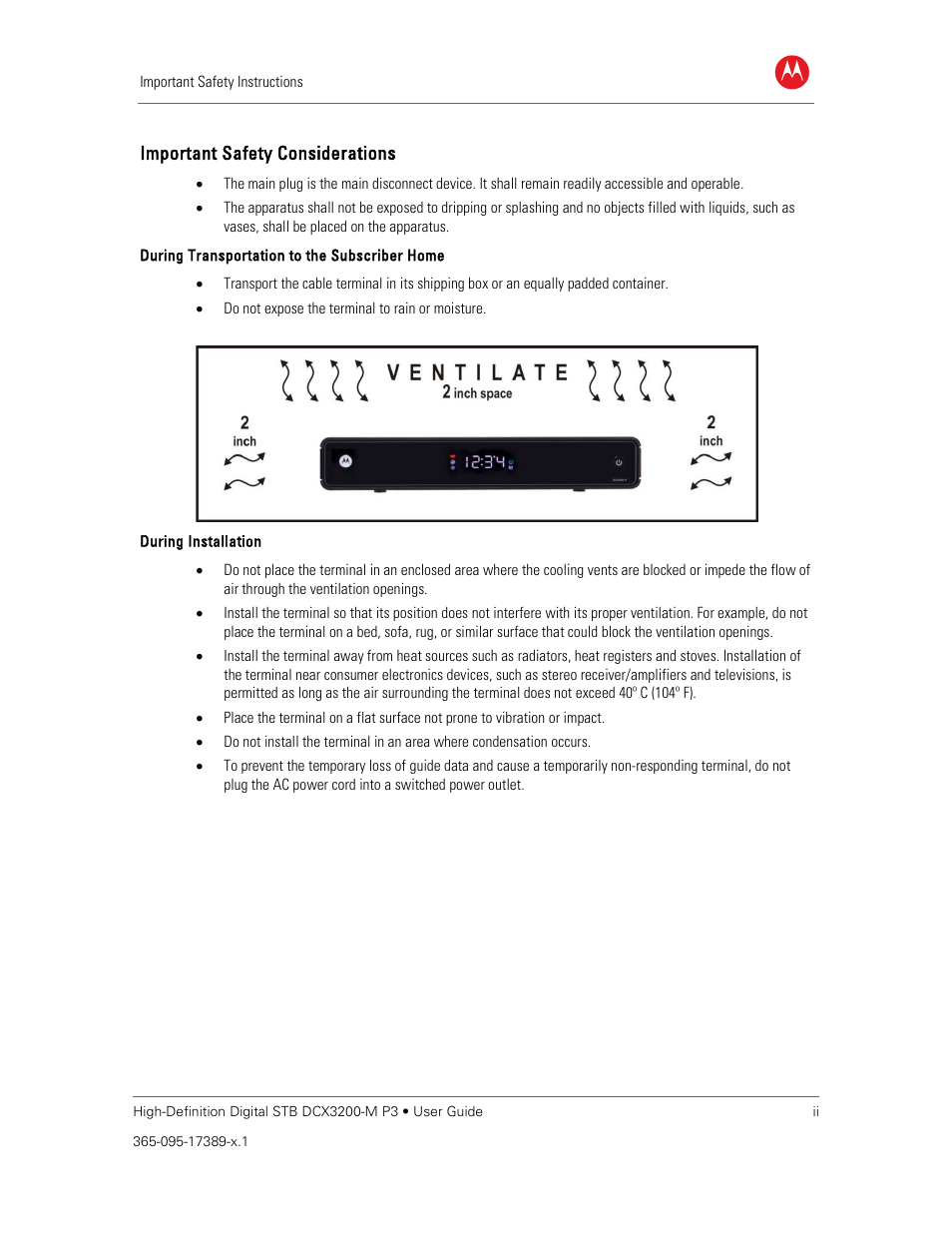 ARRIS DCX3200MP3 User Guide User Manual | Page 4 / 54